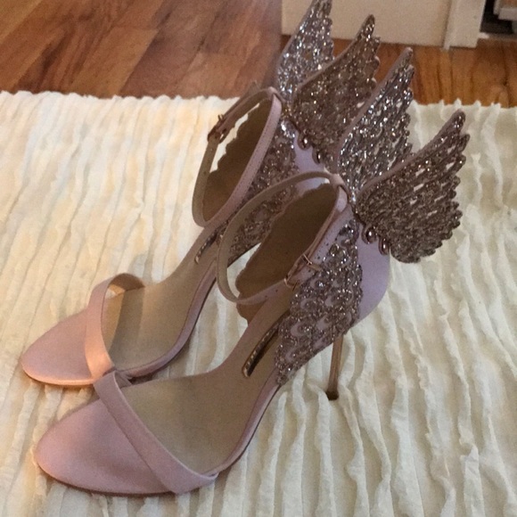 sophia webster pink butterfly heels